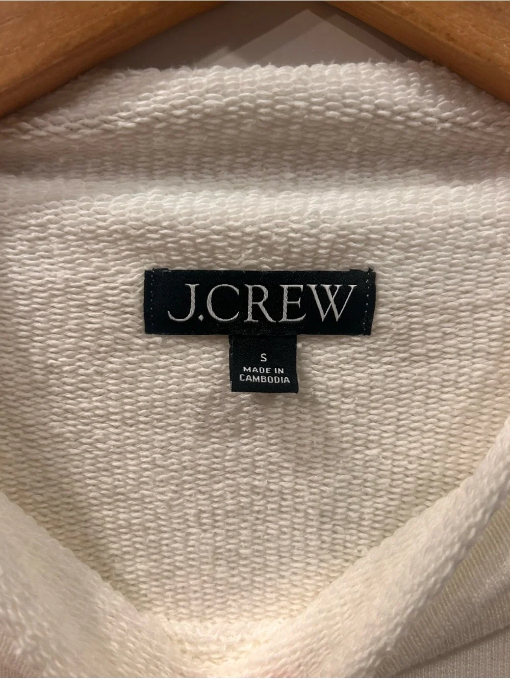 J. Crew Women’s Oversized Rolled Neck Sweatshirt Minimalist White Soft Knit New
